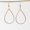Gold plated Teardrops Dangle Earrings Uni-T