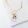 Pink and Gold Charm Necklace Janine Gerade