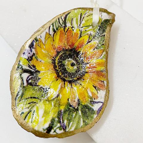 Sunflower Oyster Ornament Ana Razavi