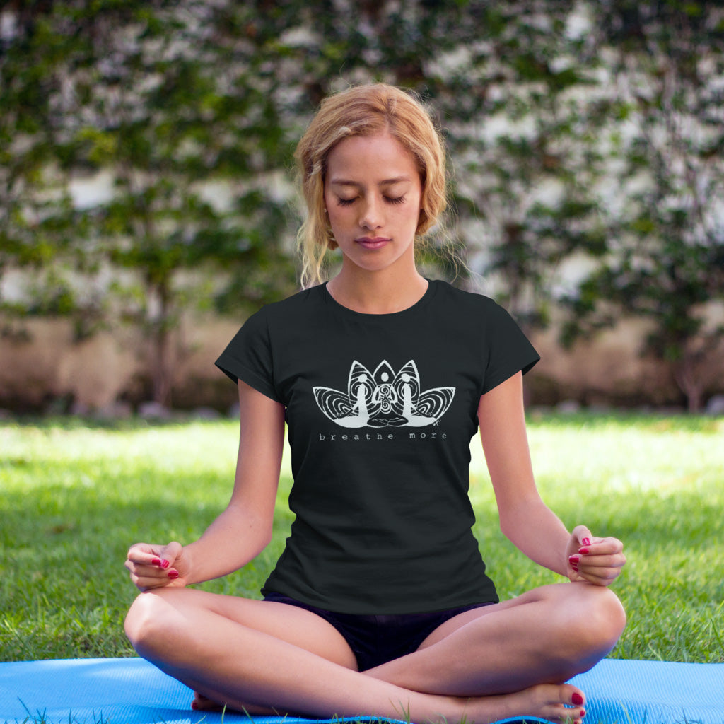 Yoga T Shirt for Women - Breathe More