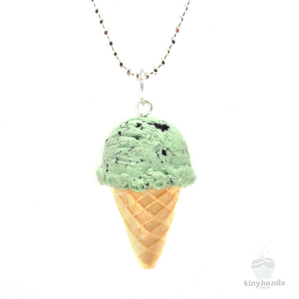 Scented Mint Chocolate Chip Ice-Cream Necklace THJ